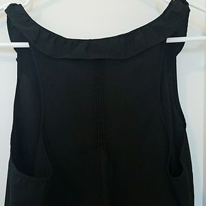 New York & Company Tops - Final Sale! Black tank with ruffle collar New York & Company Tops - Final Sale! Black tank with ruffle collar